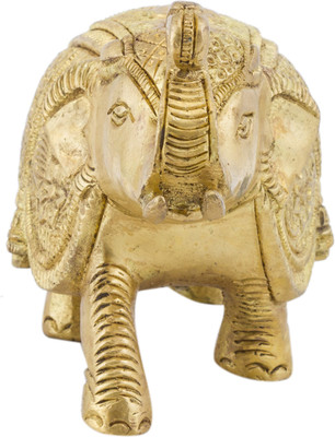 33% OFF on Prachin Elephant U/T 3 inchX4.5 inch Decorative Showpiece - 7.5 cm(Brass, Gold) 33% OFF on Prachin Elephant U/T 3 inchX4.5 inch Decorative Showpiece - 7.5 cm(Brass, Gold)