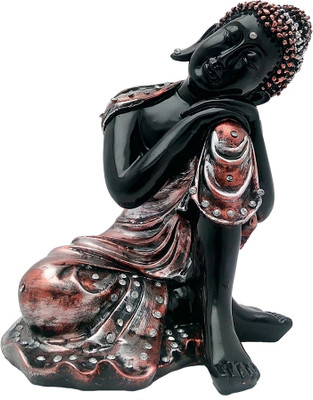 

Art N Hub Meditating Gautam Buddha Handicraft Decor Satue (size H-27 C.M.) Decorative Showpiece - 27 cm(Polyresin, Gold)