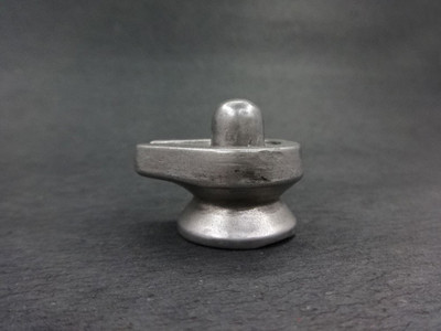 

Sitare Pure Parad Mercury 525 ct. Shiva Shivling Decorative Showpiece - 2.8 cm(Silver Finish, Grey)