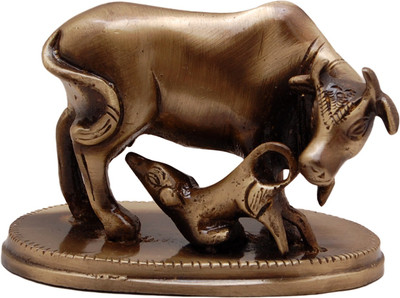 40% OFF on HanDecor Kamdhenu Cow and Calf Decorative Showpiece - 6.25 cm(Brass, Brown) 40% OFF on HanDecor Kamdhenu Cow and Calf Decorative Showpiece - 6.25 cm(Brass, Brown)