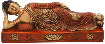 28% OFF on StatueStudio Reclining Buddha Red White Decorative Showpiece - 15.24 cm(Brass, Multicolor) 28% OFF on StatueStudio Reclining Buddha Red White Decorative Showpiece - 15.24 cm(Brass, Multicolor)