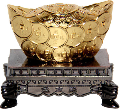 

Vashoppee Vastu Art Vastu / Feng Shui / Metal Ingot With Stand Decorative Showpiece - 4.5 cm(Alloy, Gold)
