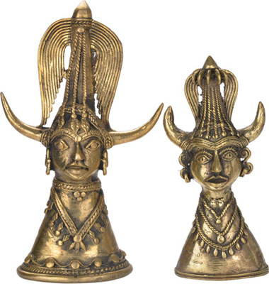 

Vidushi Dhokra Art Bell Metal Decorative Showpiece - 20.5 cm(Alloy, Yellow)