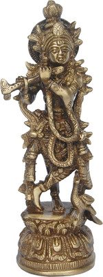 7% OFF on aakrati Handmade Lord Krishna Statue Decorative Showpiece - 20 cm(Brass, Brown) 7% OFF on aakrati Handmade Lord Krishna Statue Decorative Showpiece - 20 cm(Brass, Brown)