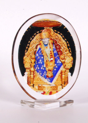 

Sigaram Sai Baba Acrylic Photo - K240 Decorative Showpiece - 9 cm(Acrylic, Multicolor)