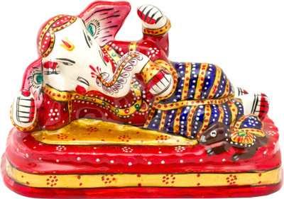 33% OFF on Prachin Metal Relaxing Ganesha 4 inch Decorative Showpiece - 7 cm(Aluminium, Multicolor) 33% OFF on Prachin Metal Relaxing Ganesha 4 inch Decorative Showpiece - 7 cm(Aluminium, Multicolor)