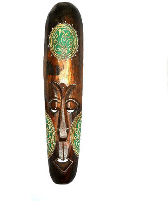 

Art Godaam Mask Decorative Showpiece - 48 cm(Wooden, Multicolor)