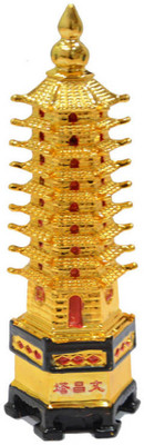 

Ripe India Ripe India Education Tower Gold Medium Size Decorative Showpiece - 14 cm(Polyresin, Gold)