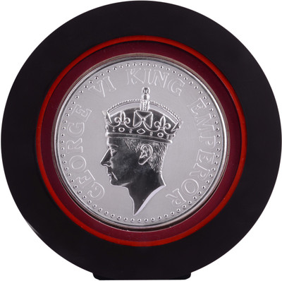 

Siri Creations 999 Pure Silver King George Vi With Acralyic Frame Decorative Showpiece - 19.5 cm(Silver, Silver)
