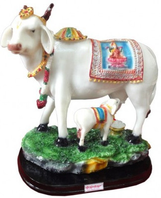 

Dharohar The Heritage Nandi Decorative Showpiece - 30.48 cm(Polyresin, Multicolor)