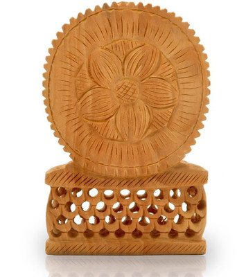 

Creative Handicraft Religious Buddha Statue Carved Gift Decorative Showpiece - 16 cm(Wooden, Brown)