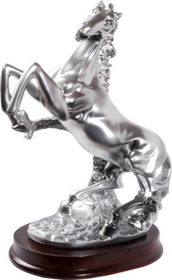 

Oyedeal Galloping Stallion Horse Decorative Showpiece - 23 cm(Polyresin, Silver)