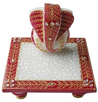 

Purpledip Lord Ganesha Decorative Showpiece - 10 cm(Stoneware, White)