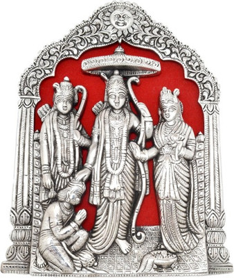 

Handecor Ram Darbar Wall Hanging Decorative Showpiece - 23 cm(Aluminium, Silver, Red)