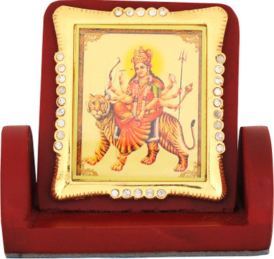 

Leganza Mata Rani Dashboard Decorative Showpiece - 7 cm(Wooden, Multicolor)