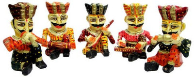 

Raga Decorative Showpiece - 10.16 cm(Wooden, Multicolor)