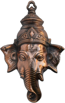 eCraftIndia Metal Wall Hanging of Lord Ganesha Decorative Showpiece - 39.37 cm(Aluminium, Brown) eCraftIndia Metal Wall Hanging of Lord Ganesha Decorative Showpiece - 39.37 cm(Aluminium, Brown)