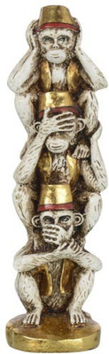 

Ramraj Monkey Figurine Decorative Showpiece - 20 cm(Polyester, Multicolor)