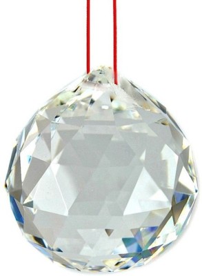 

Sanshiv Fengshui Quartz Crystal Ball Decorative Showpiece - 5 cm(Crystal, White)