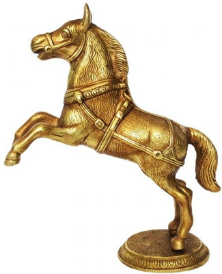 44% OFF on aakrati Brass Jumping Horse Statue Decorative Gift Made in Metal Decorative Showpiece - 25 cm(Brass, Yellow) 44% OFF on aakrati Brass Jumping Horse Statue Decorative Gift Made in Metal Decorative Showpiece - 25 cm(Brass, Yellow)