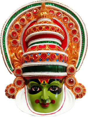 

culturalshoppe kathakali Decorative Showpiece - 20 cm(Microfibre, Multicolor)