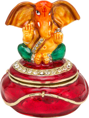 33% OFF on Prachin Ganesha Box Kc-1159 Decorative Showpiece - 7 cm(Brass, Multicolor) 33% OFF on Prachin Ganesha Box Kc-1159 Decorative Showpiece - 7 cm(Brass, Multicolor)