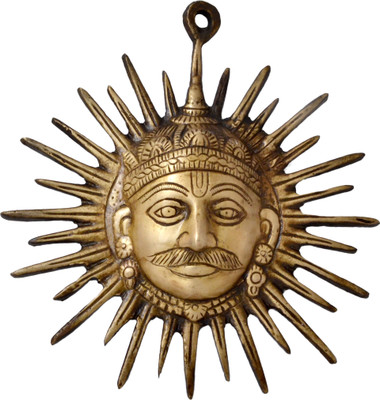 HanDecor Surya Wall Hanging Decorative Showpiece - 17.5 cm(Brass, Brown) HanDecor Surya Wall Hanging Decorative Showpiece - 17.5 cm(Brass, Brown)