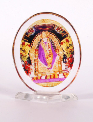 

Sigaram Sai Baba Acrylic Photo - K251 Decorative Showpiece - 7 cm(Acrylic, Multicolor)