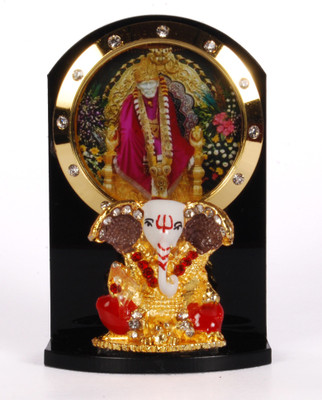 

Sigaram Ganesha & Sai Baba For Car Dashboard, Table or Ofice-Desk, Shops and Homes - K277 Decorative Showpiece - 7 cm(Acrylic, Multicolor)