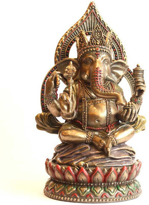 33% OFF on Prachin Ganesha Sitting Arch Decorative Showpiece - 8 cm(Ceramic, Multicolor) 33% OFF on Prachin Ganesha Sitting Arch Decorative Showpiece - 8 cm(Ceramic, Multicolor)