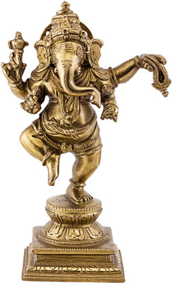 33% OFF on Prachin Bnz Ganesha Dancing Decorative Showpiece - 19 cm(Bronze, Multicolor) 33% OFF on Prachin Bnz Ganesha Dancing Decorative Showpiece - 19 cm(Bronze, Multicolor)