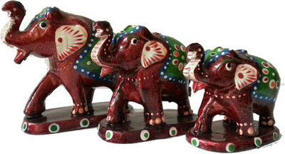 43% OFF on JaipurCrafts Elephant Family Decorative Showpiece -(Wood, Multicolor) 43% OFF on JaipurCrafts Elephant Family Decorative Showpiece -(Wood, Multicolor)