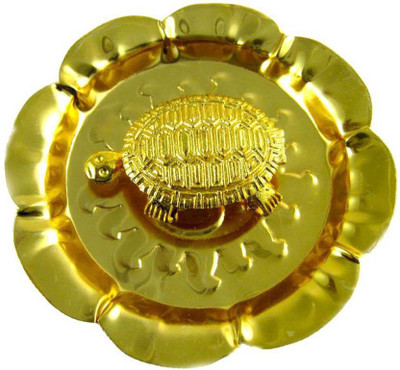 

Numeroastro Feng Shui Turtle In Plate Decorative Showpiece - 1 cm(Copper, Gold)
