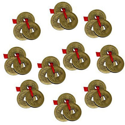 

Varanasi Enterprises Vastu Fengshui Set of 30 Lucky Coin-Lakshmi Varsha Decorative Showpiece - 3 cm(Iron, Gold)