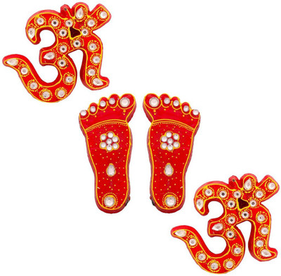 

Halowishes Decorative Showpiece - 9 cm(Paper Mache, Multicolor)