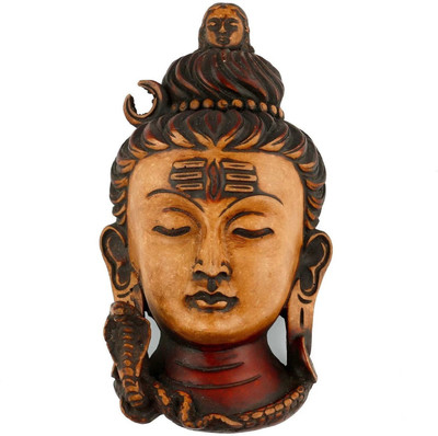 

Collectible India God Shiva Wall Hanging Spiritual Vastu Mount Sculpture Decorative Showpiece - 16.25 cm(Polyresin, Multicolor)