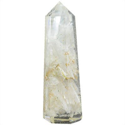 

Reiki Crystal Products Vastu / Feng Shui "Selenite" Orgone Crystal Pencil Healing Gemstone Decorative Showpiece - 8 cm(Crystal, White)