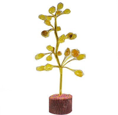 

Reiki Crystal Products Yellow Onyx Tumble Tree Decorative Showpiece - 25 cm(Crystal, Wooden, Yellow)