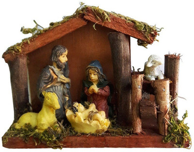 

CraftEra Decorative Showpiece - 9 cm(Marble, Wooden, Multicolor)