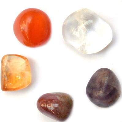

Reiki Crystal Products 100 % Original Energy Tumble Stone Kit Not Dyed Charged By Reiki Grand Master & Vastu Expert Decorative Showpiece - 2 cm(Crystal, Multicolor)