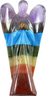 

Reiki Crystal Products 100 % Original Energised 7 Chakra 2 Inch Reiki Healing Gemstone Decorative Showpiece - 5 cm(Crystal, Multicolor)