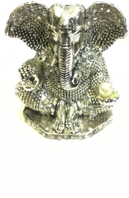 

Swarnim Jewellers Lord Ganesha Decorative Showpiece - 4.7 cm(Bronze, Silver)