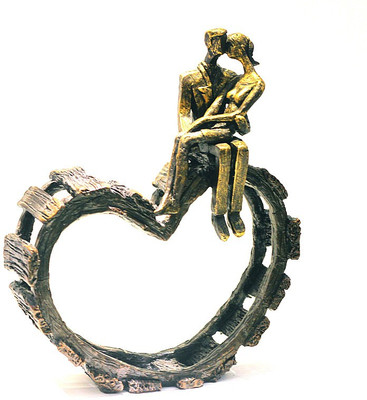 

X-Gift Aramani Valentine love romantic couple Decorative Showpiece - 30 cm(Polyresin, Multicolor)