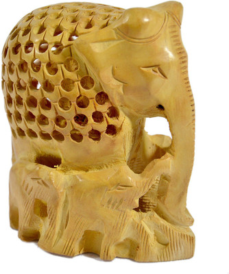 

N Decor Decorative Showpiece - 1.4 cm(Wooden, Beige)