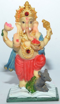 

Creative Gifts Colorful Lord Ganesha Decorative Showpiece - 20 cm(Polyresin, Multicolor)