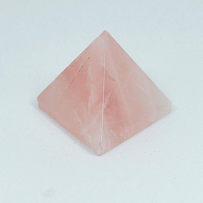 

Reiki Crystal Products Rose Quartz 25-30 MM Natural Crystal Gemstone Pyramid Decorative Showpiece - 3 cm(Crystal, Pink)