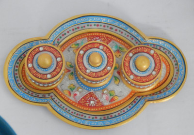 

Mahaveer Creation Decorative Showpiece - 22 cm(Stoneware, Multicolor)