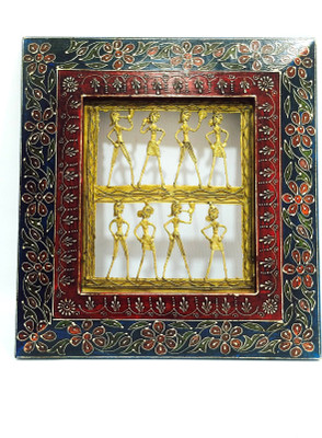 

Shivay Arts Tribal Decorative Showpiece - 35 cm(Wooden, Iron, Multicolor)