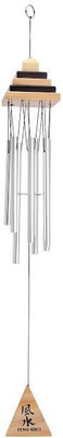 

Ripe India Wind chime 6 Pipe Showpiece Decorative Showpiece - 60 cm(Polyresin, Silver)