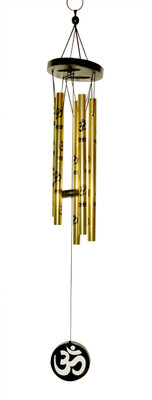 

Vastu Art Feng Shui / Om Wind Chime Decorative Showpiece - 58 cm(Aluminium, Gold)